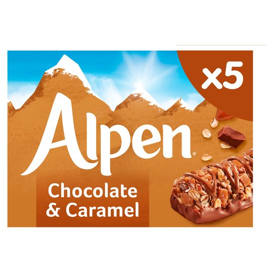 ALPEN CARAMEL and CHOC BARS